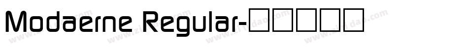 Modaerne Regular字体转换
